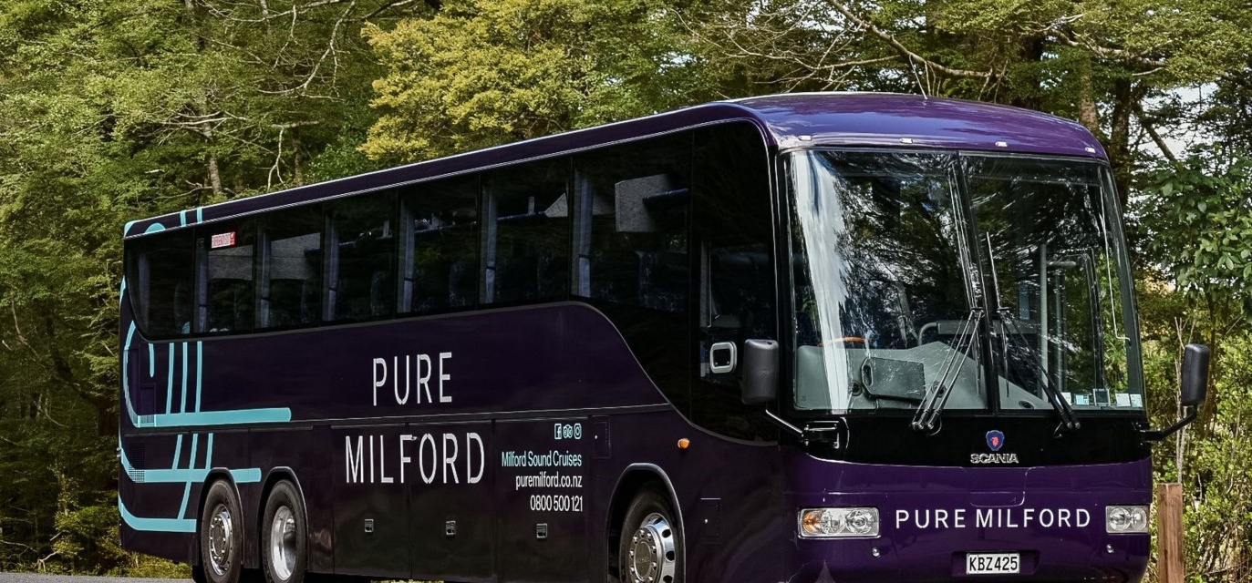 Pure Milford Coach parked on Milford Road