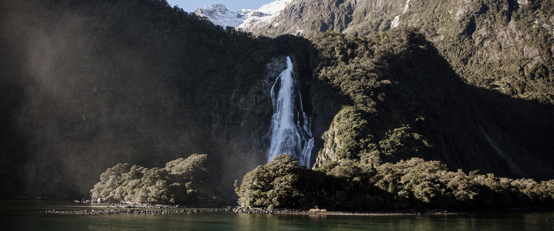 Bowen Falls looking beautiful in warm sunshine 